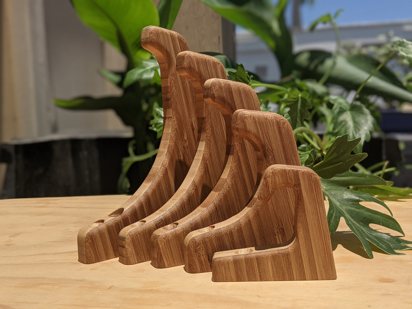 Caramelized Bamboo Wall Hooks