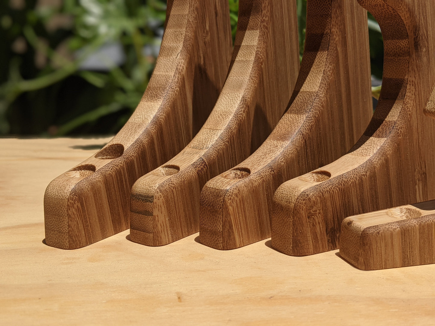 Caramelized Bamboo Wall Hooks