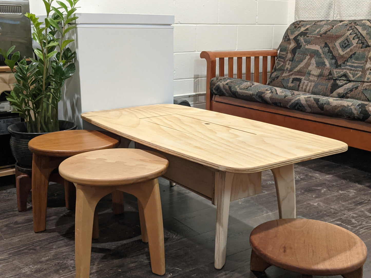 Coffee Table / Japanese Low Table / Kids Table with Storage